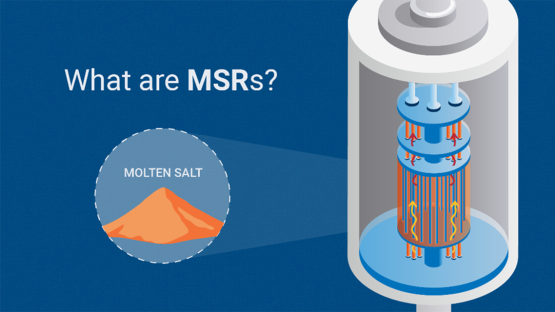 An image showing a molten salt reactor (MSR).